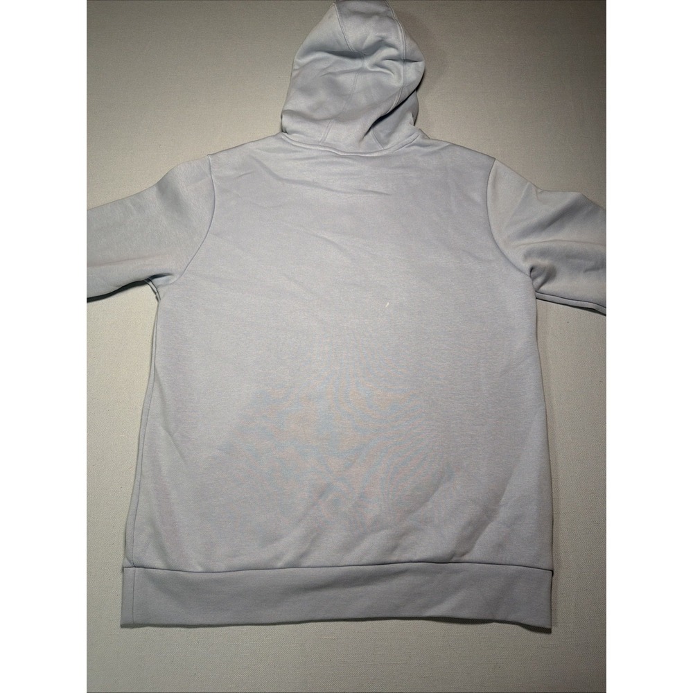 Adidas Sweatshirt Hoodie Womens Size M Blue with Multi-Color Logo Light Blue - Picture 11 of 16
